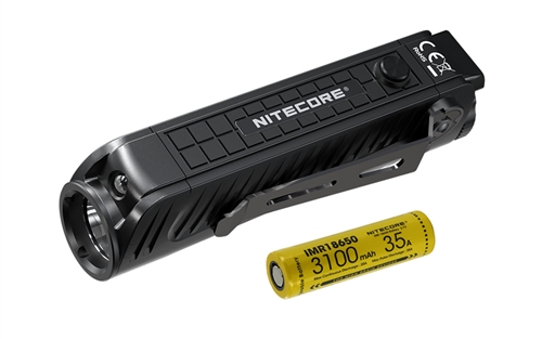 NITECORE P18 1800 Lumen Compact Flashlight with Auxiliary Red LED and Silent Tactical Switch