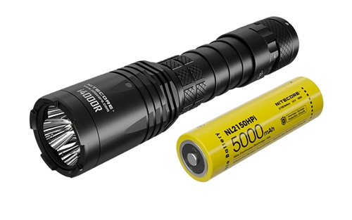 NITECORE i4000R 4400 Lumen Long-Throw USB-C Rechargeable Tactical Flashlight with 5000mAh battery