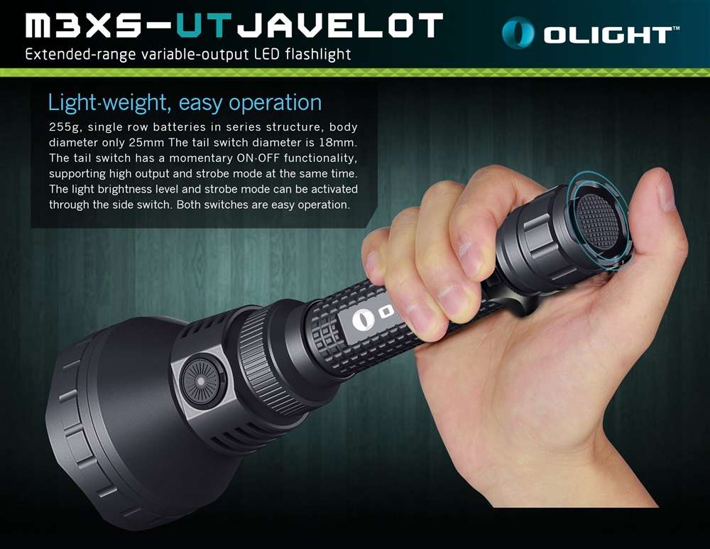 Olight M3XS-UT Javelot CREE XP-L Flashlight- 1200 Lumens