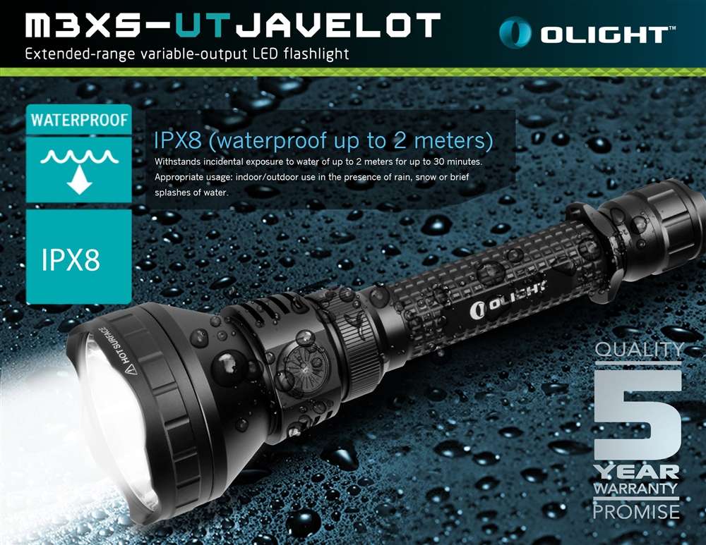 Olight M3XS-UT Javelot CREE XP-L Flashlight- 1200 Lumens