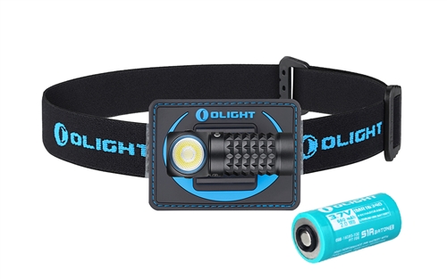 Olight Perun Mini 1000 Lumen Rechargeable Headlamp, or Right Angle EDC Flashlight