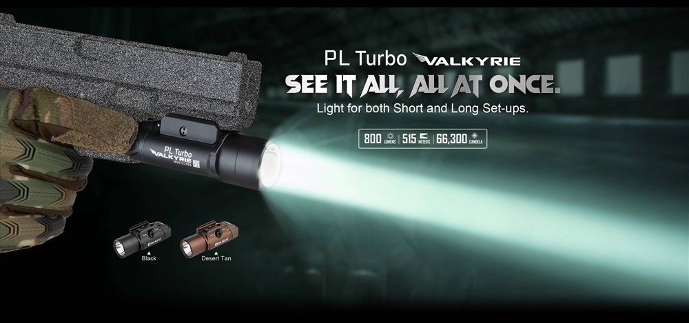 PL-Turbo Tactical Flashlight with spotlight and floodlight - Olight Store