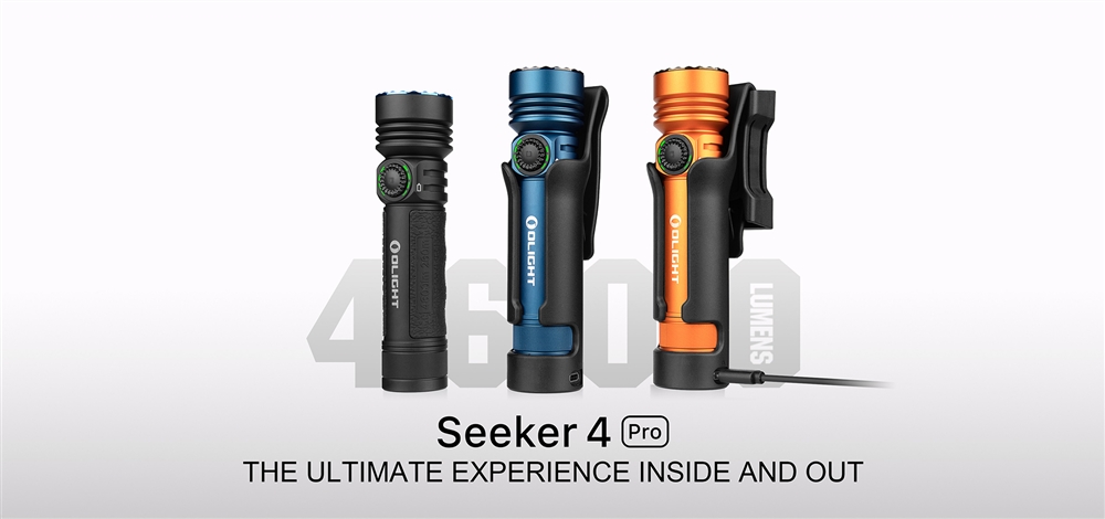 Olight Seeker 4 Pro CW 4600 Lumen Rechargeable Flashlight