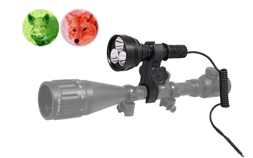 Orion M30C Green or Red 700 Lumen 377 Yards Long Range Hog Predator Varmint Coon LED Hunting Light