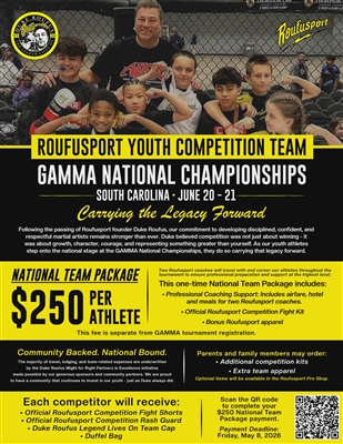 Roufusport 2026 GAMMA Nationals Team Package