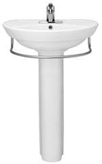 19 X 11 Vitreous China 4 Wall Mount Lavatory Ravena White