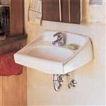 20 X 18 Vitreous China One Hole Wall Mount Lavatory Lucern White