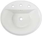 Tropic OVAL CTP Lavatory 8 Center White