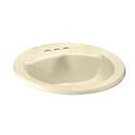 21X17-1/2 OVAL Lavatory Everclean Back Outlet