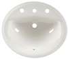 20 X 17 Vitreous China 4 Lavatory Aqualy White