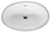 19 X 16 Vitreous China Undercounter Mount Lavatory Ovalyn White