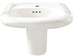 Lavatory Everclean 4 Overflow Murro White