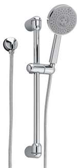 CCY Complete Modern RAIN Hand Shower Kit Chrome 2.5