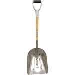 Aluminum Grain Scoop Wood Handle