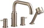 2 Handle Lever Roman Tub Faucet Faucet With Hand Shower Chrome