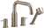 2 Handle Lever Roman Tub Faucet Faucet With Hand Shower SATI