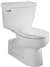 1.1/1.6 Gallons Per Flush Elongated Bowl Universal Yorkville White