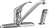 CCY Lead Law Compliant 1 Handle Kitchen Faucet With Spray Chrome 2.2