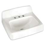 20 X 18 Cast Iron 4 Wall Mount Lavatory Regalyn White