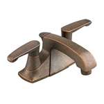 Lead Law Compliant 2 Handle Lever Center Set Lavatory Faucet Oil Rubbed Bronze 1.5 GPM