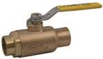 Not For Potable Use 1-1/2 Bronze 600 # Solder SP Ball Valve