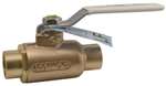 Lead Law Compliant 1-1/4 Bronze 600 # Solder SP Ball Valve