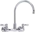 Not For Potable Use 2 Handle Lever WM Lavatory Faucet Chrome 2.2 GPM