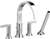 2 Handle Lever Deck Mount Tub Filler Berwick Chrome
