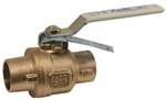 Lead Law Compliant 1/2 Bronze 600 # Solder Full Port Ball Valve