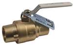 Lead Law Compliant 1-1/2 Ball Valve SLDR Full Port Forg Brass