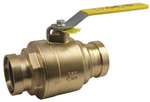 Not For Potable Use 4 Pressure Two Piece Forged Brass Full Port Ball Valve