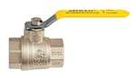 Not For Potable Use 1-1/2 Brass 600 # Threaded Full Port Ball Valve Csa/U