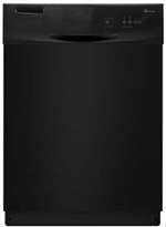 Lead Law Compliant 24 Built in Front Control Tall Tube Dishwasher Black