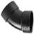 2 ABS DWV 45 Elbow