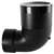 3 X 4 ABS DWV Closet Bend H X SP With Cap