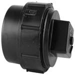 4 ABS DWV Fitting Cleanout Adapter With Plug