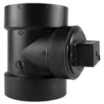 1-1/2 ABS DWV Cleanout Tee With Plug