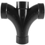 2 ABS DWV Double Fixture Tee