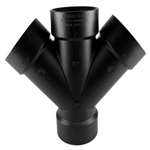4 ABS DWV Double Wye