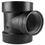 1-1/2 ABS DWV Flush Cleanout Tee