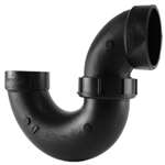 2 ABS DWV P Trap With Plastic Nut