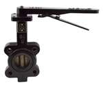 Lead Law Compliant 6 Ductile Iron Bronze EPDM Lug Butterfly Valve Lever Operator