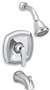 Pressure Balance Tub and Shower Trim Kit Chrome 2.5 GPM