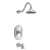 Tub and Shower Trim Kit Quentin Chrome 2.5 GPM