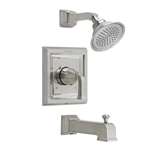 One Hole Metal Lever Tub and Shower Trim Kit Satin 2.5 GPM