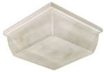 White 1 10.5W LED FLUSH