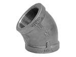 3 Black MI 150# 45 Elbow