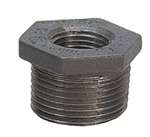 1-1/2 X 3/4 Black Cast Iron HEX Bushing