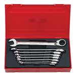 8 PC Met Reversible Gear Wrench Set