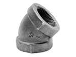 1 Black Cast Iron 125# 45 Elbow